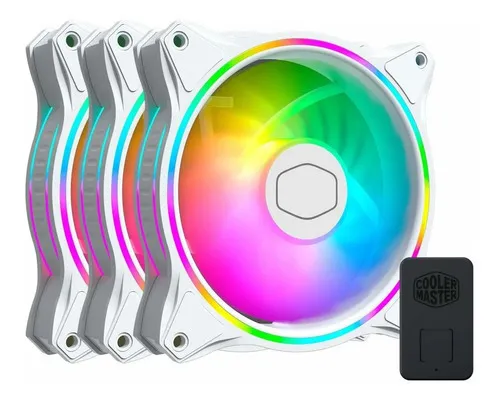 KIT X3 COOLER FAN COOLER MASTER MF120 HALO WHITE EDITION