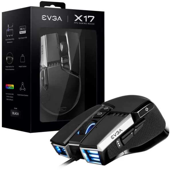 MOUSE GAMER EVGA X17 WIRED BLACK