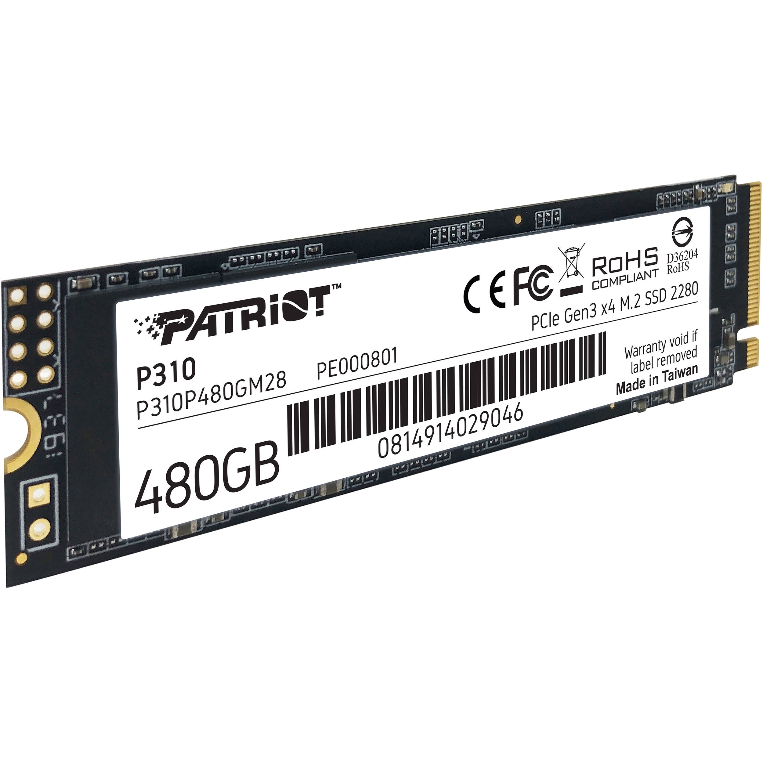 DISCO SÓLIDO SSD 480GB PATRIOT P310 M.2