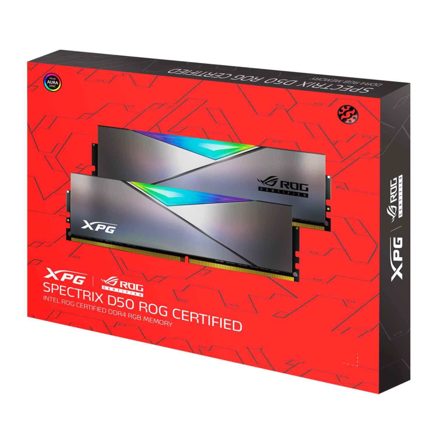 MEMORIA ADATA DDR4 32GB (2×16) 3600MHZ XPG SPECTRIX D50 RGB ROG CERTIFIED