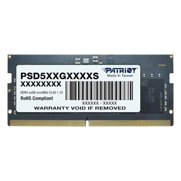 MEMORIA SODIMM PATRIOT DDR5 8GB 4800MHZ SIGNATURE